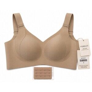 FORELST Jelly Gel Wireless Bra Women’s S Nude Seamless Supportive NWT BS2305SKS